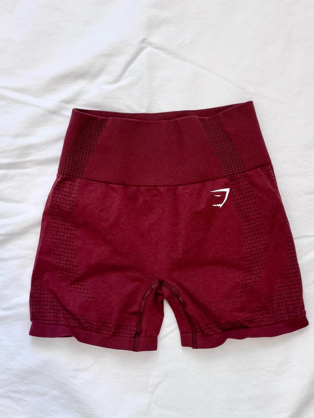 Gymshark Vital Seamless 2.0 High Waisted Shorts | Brick Red Marl | Small